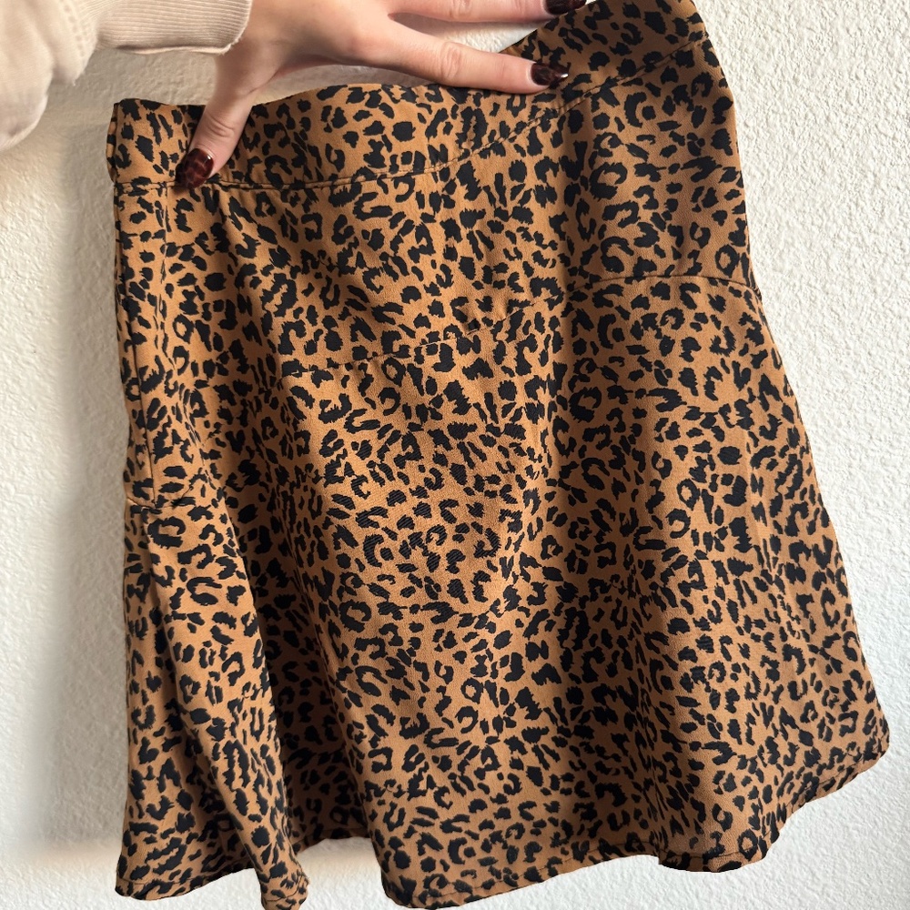 Leopard High Rise Skirt